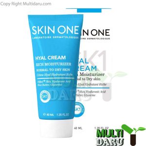 کرم مرطوب کننده هیال اسکین وان مناسب پوست نرمال تا خشک 40 میل