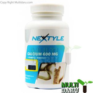 قرص کلسیم 600 میلى گرم نکستایل 60 عددى