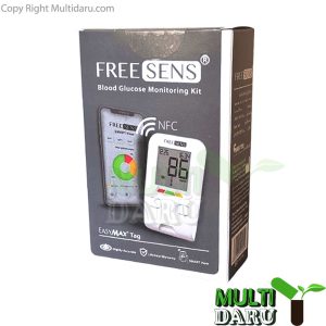 دستگاه تست قند خون فری سنس همراه با 50 عدد نوار تست و 10 عدد سوزن یک بسته کامل برای کنترل دقیق دیابت است. خرید اینترنتی با بهترین قیمت از سایت مولتی دارو دکتر نعمتی | ارسال سریع و تضمین اصالت کالا.