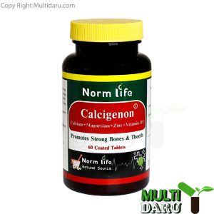 قرص کلسیم منیزیم زینک کلسیژنون نورم لایف 60 عددى