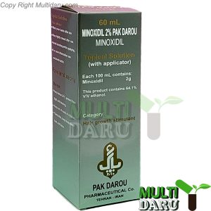 محلول ماینوکسیدیل 2 درصد پاک دارو 60 میلی لیتر
