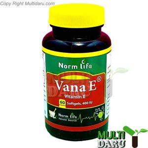سافت ژل ویتامین ای 400 وانا نورم لایف 60 عددی