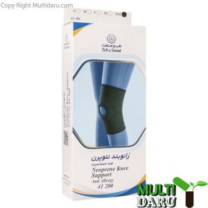 زانو بند نئوپرن ساده طب و صنعت کد 41200