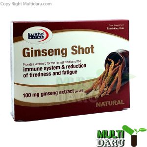 ویال جینسینگ شات یوروویتال 6 عددی