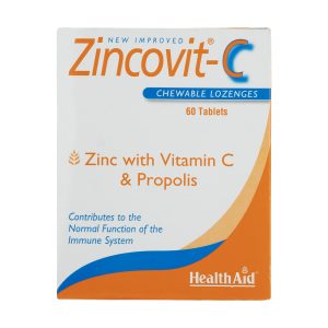قرص جویدنی زینکوویت سی هلث اید بسته 60 عددی | تاریخ انقضا بیشتر از شش ماه