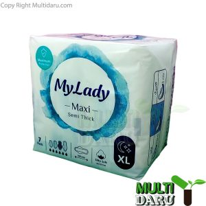 نوار بهداشتی مای لیدی مكسی نیمه ضخیم سایز XL بسته 7 عددی