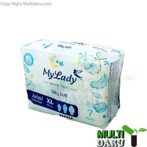 نوار بهداشتی مای لیدی الترا سیلکی سافت سایز XL بسته 7 عددی