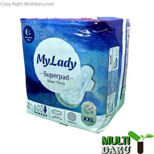 نوار بهداشتی مای لیدی سوپر پد نیمه ضخیم سایز XXL بسته 7 عددی