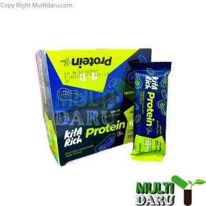 شکلات پروتئین بار کیتاریچ طعم بادام زمینی 45 گرم 12 عددی
