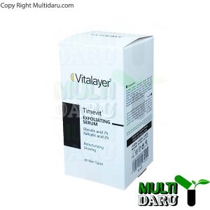 سرم لایه بردار تایم ویت ویتالایر حاوی گلایکولیک 7% و سالیسیلیک اسید 2% 30 میل