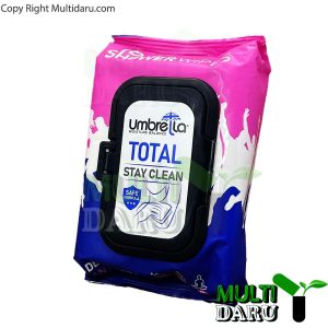 دستمال مرطوب ضد تعریق بدن آمبرلا 50 عددی