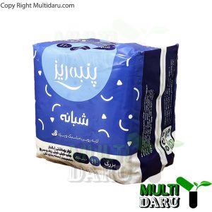 نوار بهداشتی پنبه ریز شبانه مشبک 10 عددی سایز خیلی خیلی بزرگ