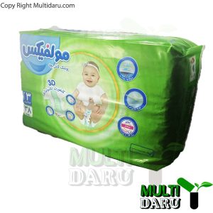 پوشک مولفیکس سایز3 4تا9 کیلو 38 عددی