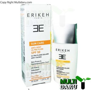 کرم ضدآفتاب SPF50 ضد لک بیرنگ اریکه 50 میلیلیتر