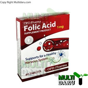 قرص فولیک اسید 1 میلی گرم او پی دی فارما  60 عددی