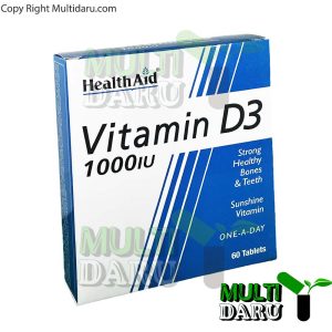 قرص ویتامین دی 3 1000 واحد هلث اید  60 عددی